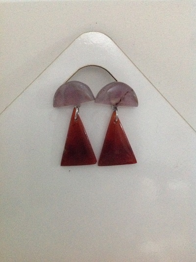 گوشواره عقیق طبیعی